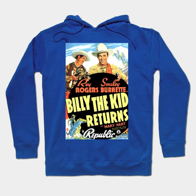 Classic Western Movie Poster - Billy the Kid Returns Hoodie by Starbase79